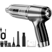 Airified Pro - Portable Air Blower/Car Vaccum, Aspiradora Para Carro, Rechargeable Mini Car Vacuum Cleaner High Power for Car Home Office (Sliver)